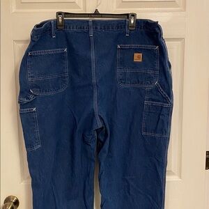 Carhartt Relaxed Fit Dungaree Jeans - Blue